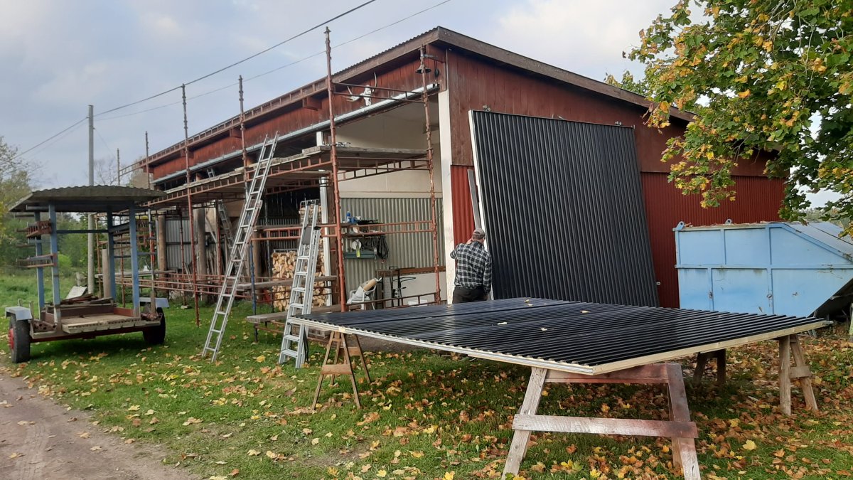 Bygge och uppsättning av industriportar